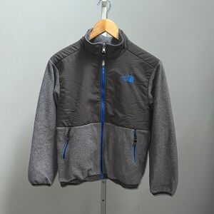 The North Face Zipper Jacket Boys Large - Gray and Blue